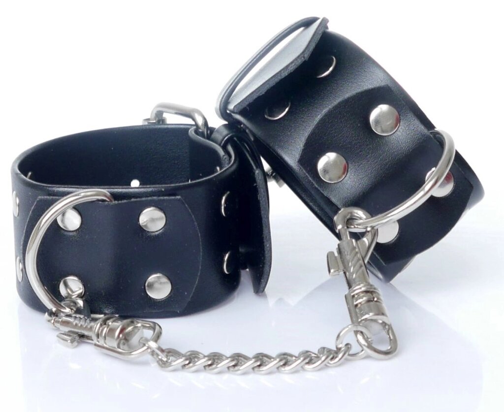 Наручники штучної шкіряної фетиш -серії - наручники з шпильками, BS3300092 від компанії Інтернет магазин Персик - фото 1