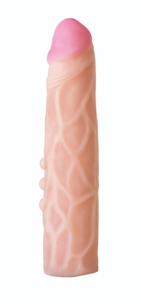 Насадка для страпона тілесна EGZO Ciberskin NSTR05 (21,5 см х 4,6 см) від компанії Інтернет магазин Персик - фото 1
