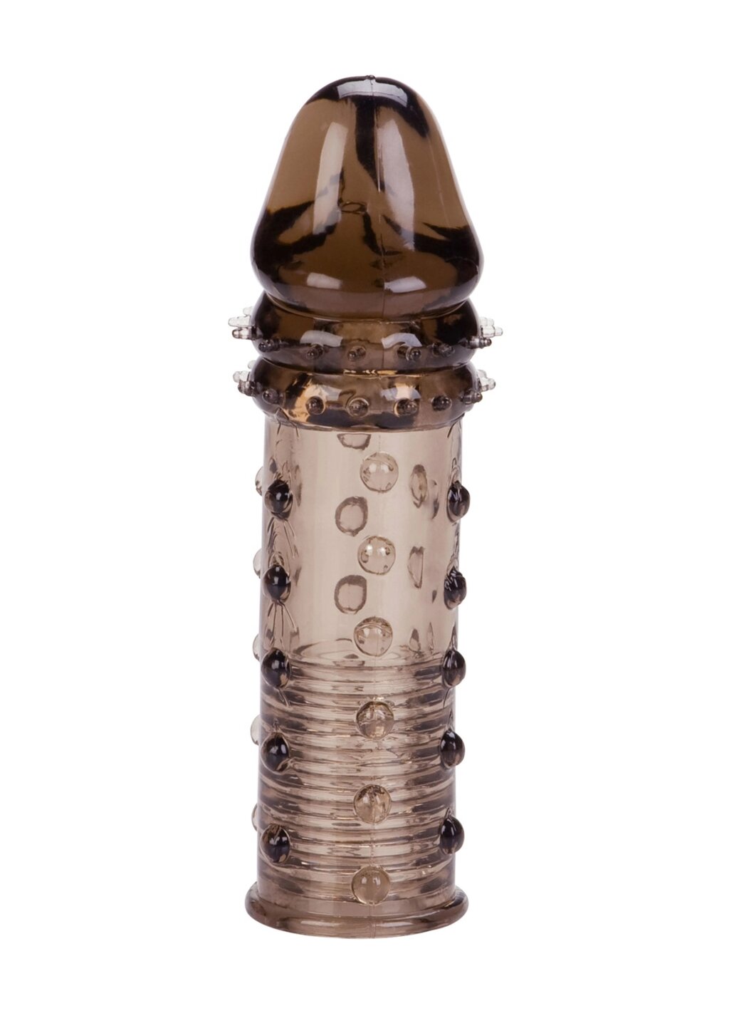 Насадка на пеніс рельєфна Adonis Extension збільшення +2 см, 16 см х 3.7 см від компанії Інтернет магазин Персик - фото 1