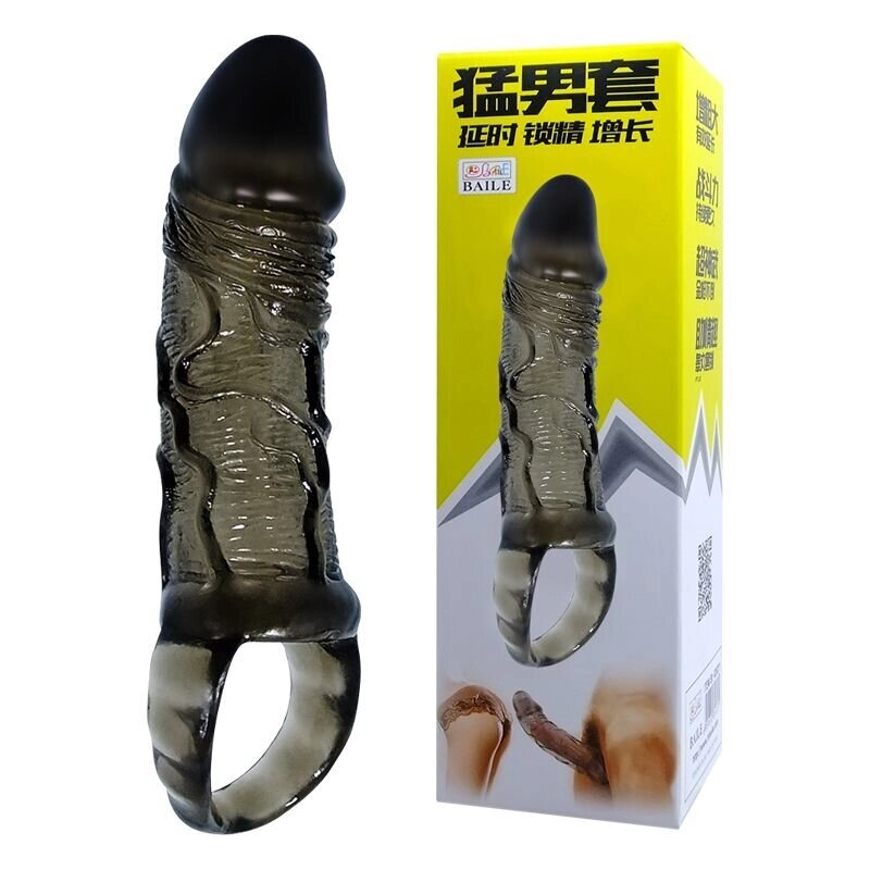 Насадка-презерватив "Men extension" BI-026211-1 від компанії Інтернет магазин Персик - фото 1