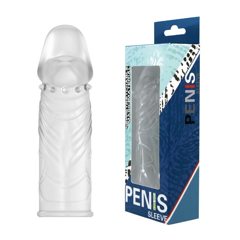 Насадка-презерватив "Penis Sleeve" BI-010045E Cristal від компанії Інтернет магазин Персик - фото 1