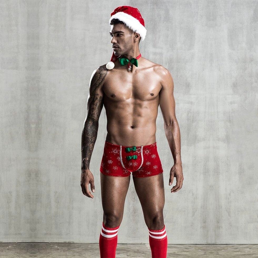 Новорічний чоловічий еротичний костюм Улюблений Санта від компанії Інтернет магазин Персик - фото 1