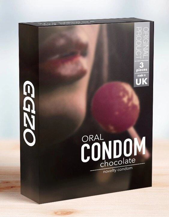 Оральні презервативи EGZO Chocolate (Шоколад) від компанії Інтернет магазин Персик - фото 1