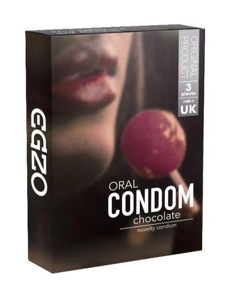 Оральні презервативи EGZO Chocolate (Шоколад) від компанії Інтернет магазин Персик - фото 1