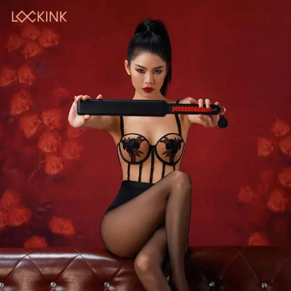 Паддл чорно-червоний плетіння Lockink від компанії Інтернет магазин Персик - фото 1