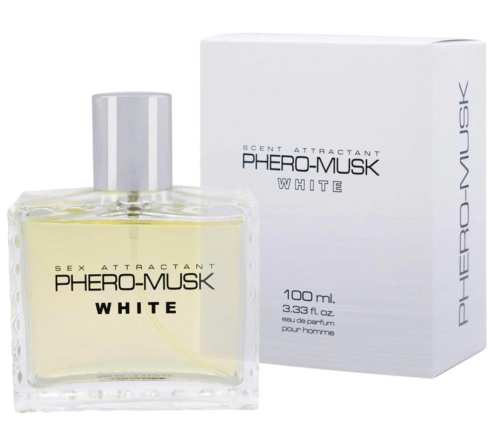Парфуми з феромонами для чоловіків PHERO-MUSK WHITE, 100 ml від компанії Інтернет магазин Персик - фото 1