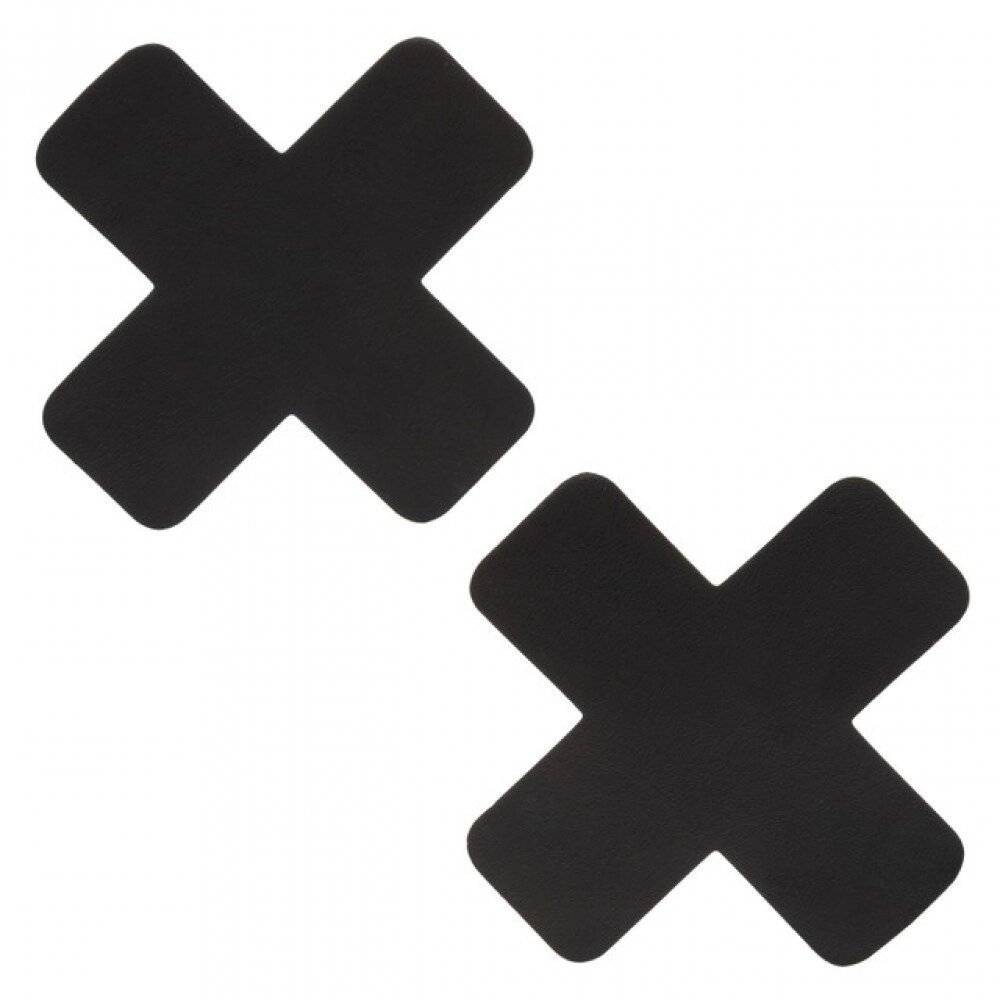 Пестиси на соски у формі хрестів Boundless CalExotics, самоклеючі, чорні від компанії Інтернет магазин Персик - фото 1