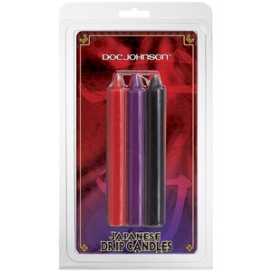 БДСМ свічки низькотемпературні Doc Johnson Japanese Drip Candles - 3 Pack Multi-Colored в Дніпропетровській області от компании Интернет магазин Персик