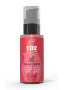 Зігріває масажний гель Sensuva Sizzle Lips Strawberry (59 мл ), без цукру, їстівний в Дніпропетровській області от компании Интернет магазин Персик