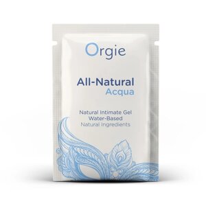 САШЕТ/Лубрикант на водній основі гладкий та шовковистий ALL-NATURAL Acqua, 2 мл Orgie в Дніпропетровській області от компании Интернет магазин Персик