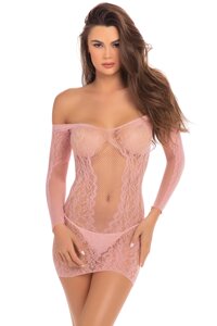 ПЛАТЬЕ DEMURE LONG SLEEVE MINI DRESS PINK, S/M в Дніпропетровській області от компании Интернет магазин Персик