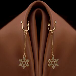 Прикраси для клітора та статевих губ non-pierced clitoral jewelry dangle with snowflake UPKO в Дніпропетровській області от компании Интернет магазин Персик