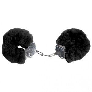 Наручники DS Fetish Plush handcuffs, метал з хутром, чорні в Дніпропетровській області от компании Интернет магазин Персик