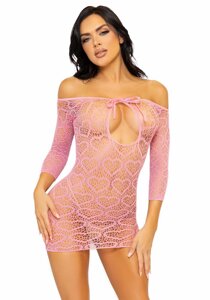 Leg Avenue Heart net mini dress OS Pink в Дніпропетровській області от компании Интернет магазин Персик