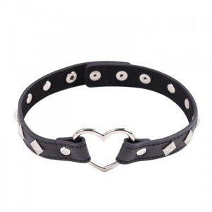 Нашийник DS Fetish Collar with heart black metal в Дніпропетровській області от компании Интернет магазин Персик