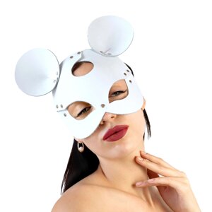Шкіряна маска зайчика Art of Sex - Mouse Mask, колір Білий в Дніпропетровській області от компании Интернет магазин Персик
