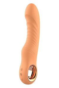 Вібратор ребристий Dream Toys Glam Flexible Ribbed Vibe, помаранчевий в Дніпропетровській області от компании Интернет магазин Персик