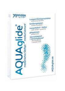 Набір із 6 сашеток, лубрикант AQUAglide 3 мл, на водній основі, нейтральний