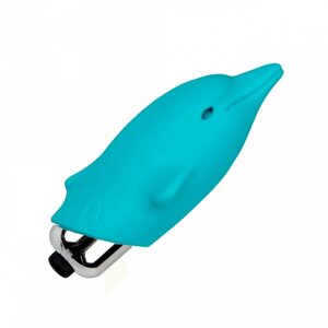 Міні-вібратор у вигляді дельфінчика, блакитний, Adrien Lastic Pocket Vibe Flippy Blue, 7,5 х 2,5 см в Дніпропетровській області от компании Интернет магазин Персик
