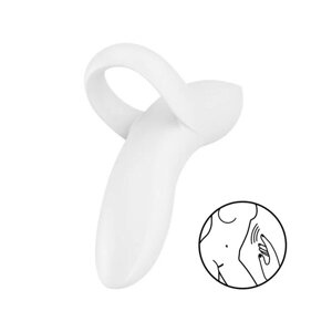 Вібратор на палець Satisfyer Bold Lover White (м'ята упаковка!!)