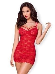 Сорочка Obsessive 860-CHE-3 chemise & thong red S / M в Дніпропетровській області от компании Интернет магазин Персик