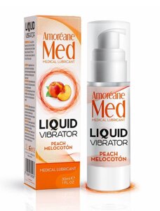 Стимулюючий лубрикант від Amoreane Med: Liquid vibrator - Peach (рідкий вібратор), 30 ml в Дніпропетровській області от компании Интернет магазин Персик
