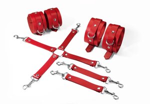 Набір Feral Feelings BDSM Kit 3 Red, наручники, поножі, коннектор в Дніпропетровській області от компании Интернет магазин Персик