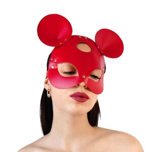 Шкіряна маска зайчика Art of Sex - Mouse Mask, колір Червоний в Дніпропетровській області от компании Интернет магазин Персик
