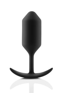 Анальна пробка зі зміщеним центром ваги Snug Plug 3 B-Vibe, силіконова, чорна в Дніпропетровській області от компании Интернет магазин Персик