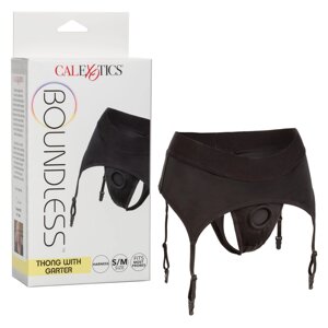 Трусики для страпона з широким поясом California Exotics Boundless Thong with Garter S / М в Дніпропетровській області от компании Интернет магазин Персик