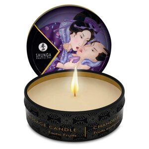 Масажна свічка Shunga MINI MASSAGE CANDLE - Exotic Fruits