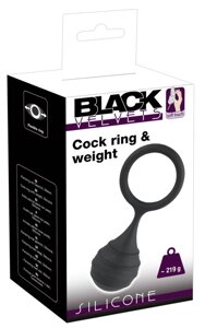 Кольцо для пениса с грузиком BLACK