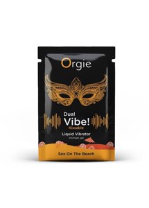 САШЕТ Рідкий вібратор коктейль Секс на пляжі DUAL VIBE!, 1 мл Orgie (Бразилія-Португалія) в Дніпропетровській області от компании Интернет магазин Персик