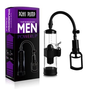 Вакуумна помпа з вібрацією Boss Series: Powerpump MAX Vibrating - Black & Clear, BS6000035