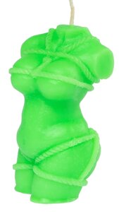 Свічка Любов полум'я - Shibari I Green Fluor, CPS09 -green