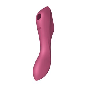 Подвійний вібратор з вакуумною стимуляцією SATISFYER CURVY TRINITY 3 RED в Дніпропетровській області от компании Интернет магазин Персик