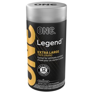 Презервативи ONE Legend Extra Large 12 шт, подарункове пакування тюб