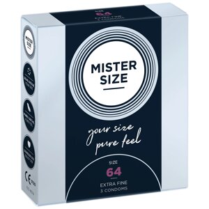 Презервативи Mister Size - pure feel - 64 (3 condoms), товщина 0,05 мм в Дніпропетровській області от компании Интернет магазин Персик