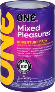 Набір презервативів ONE Mixed Pleasures мікс для різних відчуттів 100 шт в Дніпропетровській області от компании Интернет магазин Персик