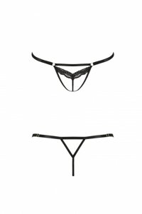 Відверті трусики-стрепи з мереживом SOLON THONG black S / M - Passion Exclusive в Дніпропетровській області от компании Интернет магазин Персик