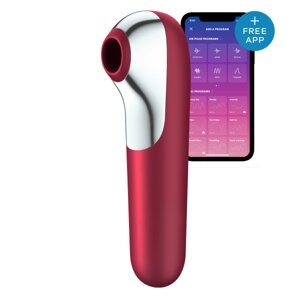 Вакуумний кліторальний стимулятор SATISFYER DUAL LOVE RED