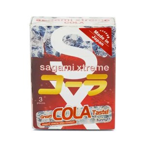 Супертонкі латексні презерваіви Sagami Xtreme Cola flavor 3 шт в Дніпропетровській області от компании Интернет магазин Персик