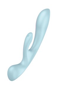 Вібоатор кролик SATISFYER TRIPLE OH LIGHT BLUE