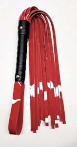 Флогер зі штучної лакованої шкіри Flirty ECO Varnish Leather - Black & Red, BL-00045 в Дніпропетровській області от компании Интернет магазин Персик