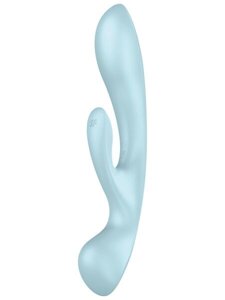 Вібратор-кролик Satisfyer Triple Oh Blue в Дніпропетровській області от компании Интернет магазин Персик