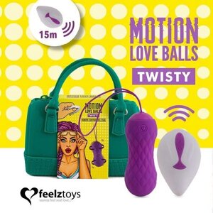 Вагінальні кульки з масажем і вібрацією FeelzToys Motion Love Balls Twisty в Дніпропетровській області от компании Интернет магазин Персик