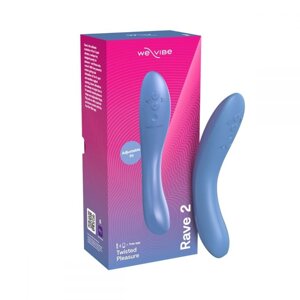 Вібратор для точки G Rave 2 We-Vibe, силіконовий, синій, 19.3 х 3 см