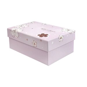 Подарункова коробка з рожевими квітами, S - 22.5x15.5x9 см в Дніпропетровській області от компании Интернет магазин Персик
