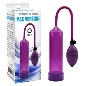 Вакуумна помпа для збільшення члена Penis Pump Max Version Фіолетова