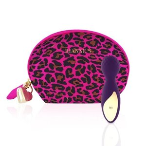 Вібратор міні-мікрофон Rianne S Essentials Lovely Leopard Mini Wand у сумочці, фіолетовий в Дніпропетровській області от компании Интернет магазин Персик